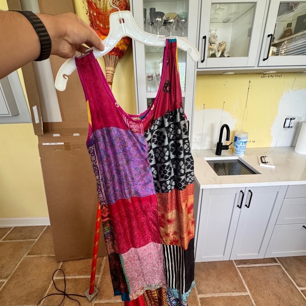 Sacred Threads Multicolor Silk Dress